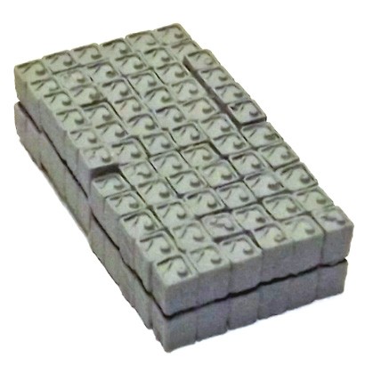 British Early Pattern 5 Gallon Fuel Can Set 2 "Flimsies" In A Single Block