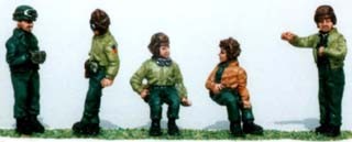 American AFV Crew Set 1 (5 Figures in Casual Poses)