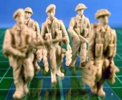 British Infantry with full webbing & weapons (Optional Heads)