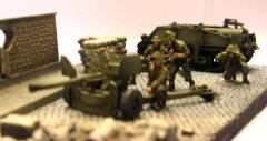 British Gun Crew for 6pdr. Anti-Tank Gun