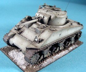 Sherman M4 Mid prod. 1 piece diff. hsg - M34A1 Mantlet