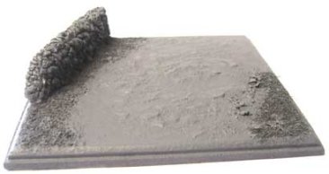 Diorama Base of a "Dry Stonewall Dyke" on country lane section (approx. 15cm x 15cm)