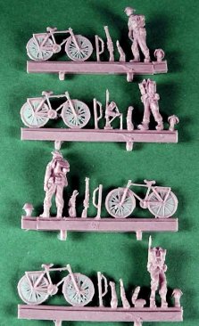 British Assault Infantry with Bicycles (1944) (4 Figures)