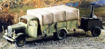 The towed "Gulash" mobile Field Kitchen trailer is available as kit G132.