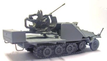 Armoured SdKfz 11/1 Halftrack with 20mm Flak 38