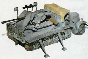 Shown mounted on a 8ton Halftrack. Available as kit G237.