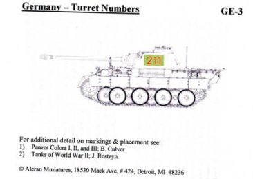 1/76 German AFV Turret No.s