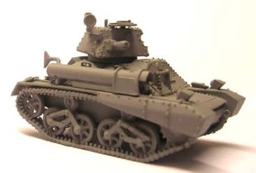 and observation tank MGM 090-11 1/76 Resin WWII British radio Vickers MK VI e 