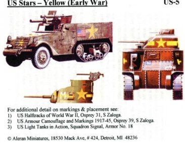 1/76 US Stars (Yellow) Early War