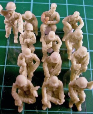American Army Seated Figures