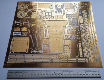 LCT 7074 Brass Fret of Photo-Etched Parts