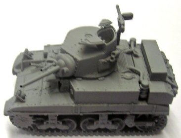 Stuart I (M3 Mid-production) Light Tank with optional parts for Stuart II (aka Stuart Hybrid-Diesel) version