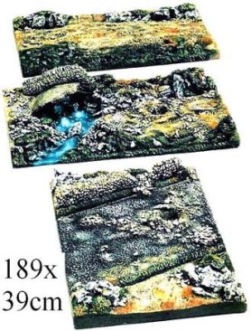 Milicast DBS06 1/76 Resin Base Set with 3 Ruined Houses 