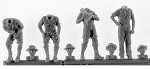British MEF Bofors Gun Crew (4 figures with separate heads)